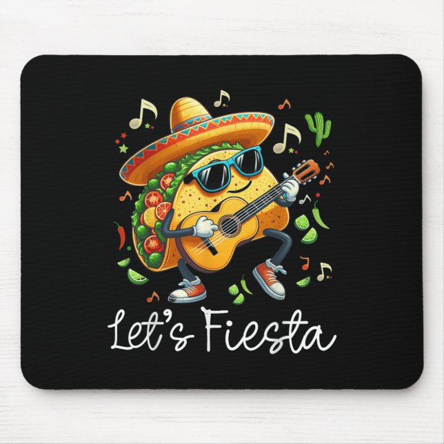 Tapis De Souris Cinco De Mayo Mexican Fiesta 5 De Mayo Lets Fiesta (Devant)