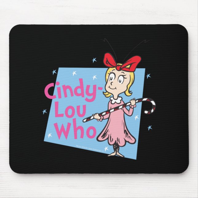 Tapis De Souris Cindy Lou Who Candy Cane T Shirt  (Devant)
