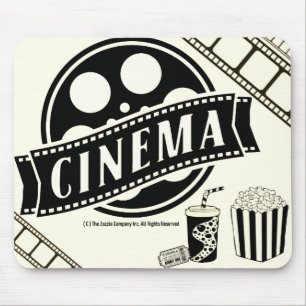 Tapis De Souris *CINEMA* Logo et carte graphique Mousepad