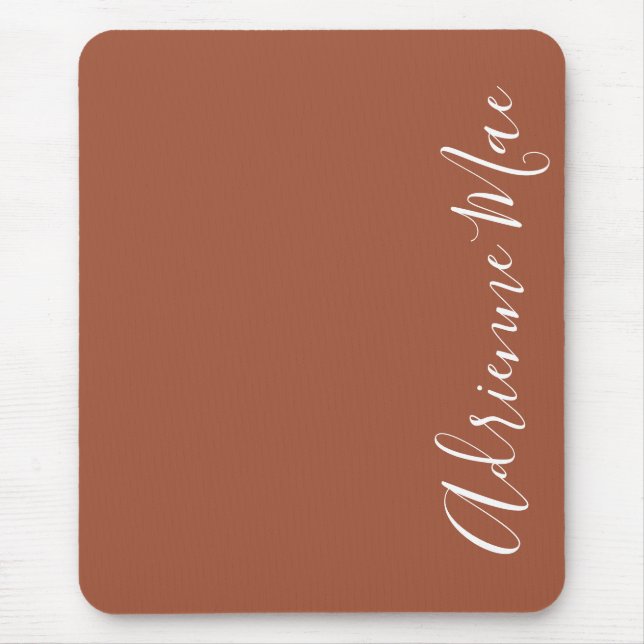 Tapis De Souris Cinnamon tout simplement élégant Brown Personnalis (Devant)