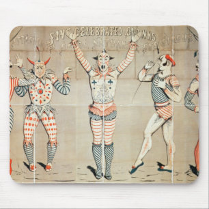 Tapis De Souris Cinq clowns célèbres attachés aux sables