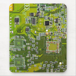 Tapis De Souris Circuit imprimé circuit imprimé circuit vert circu