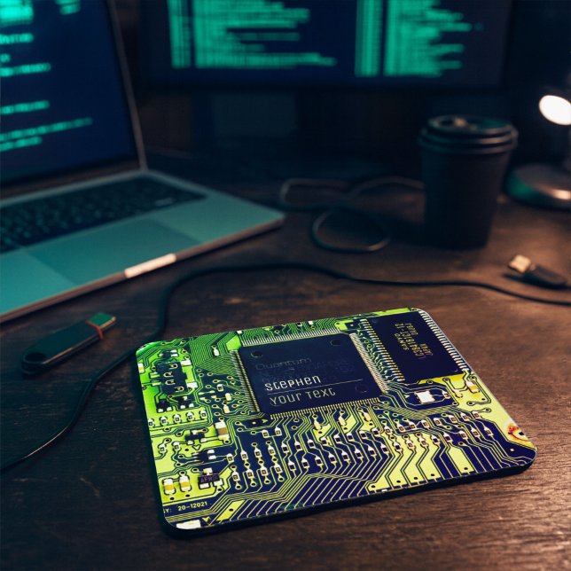 Tapis De Souris Circuit imprimé personnalisable - circuit électron (Créateur téléchargé)