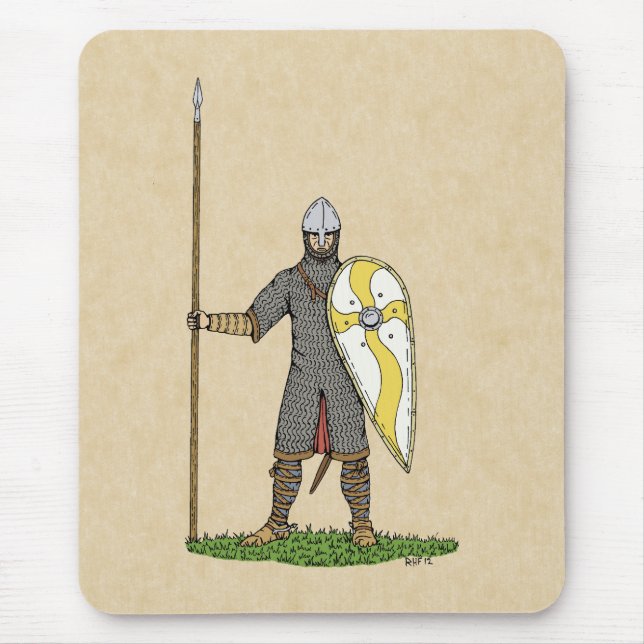 Tapis De Souris Cirque médiévale Norman Knight 1066 (Devant)