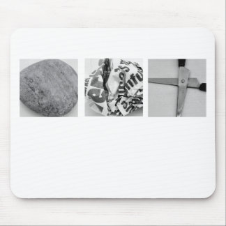 Tapis De Souris Ciseaux de papier Mousepad de roche