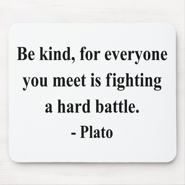 Tapis De Souris Citation 1a de Platon (Devant)