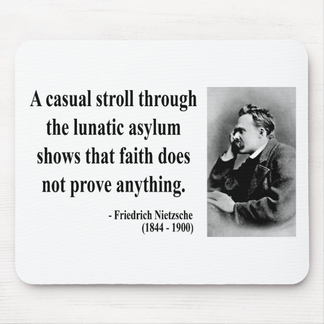 Tapis De Souris Citation 1B de Nietzsche (Devant)