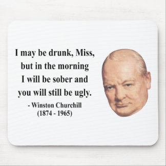 Tapis De Souris Citation 2b de Winston Churchill