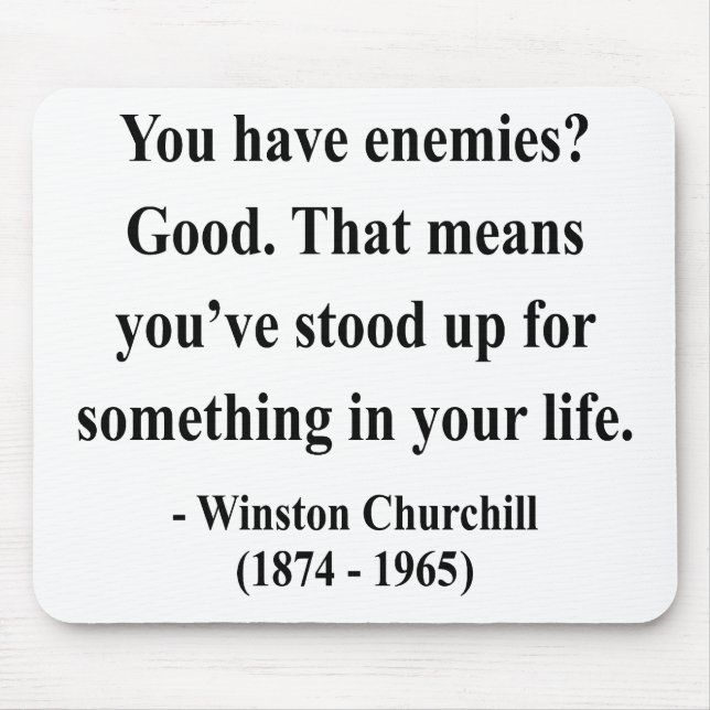 Tapis De Souris Citation 3a de Winston Churchill (Devant)