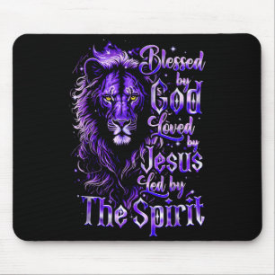 Tapis De Souris Citation Bénie De Dieu Aimée De Jésus Conduite Par
