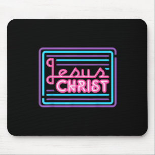 Tapis De Souris Citation Colorée Rétro Jésus-Christ Chrétien de Ba