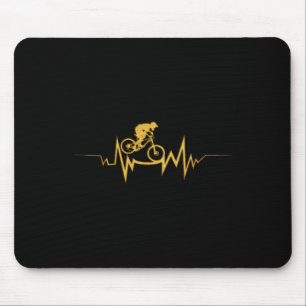 Tapis De Souris Citation cool rythme cardiaque de vélo tout terrai