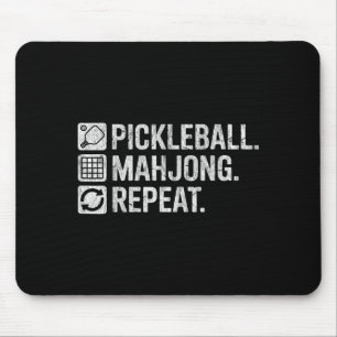 Tapis De Souris Citation d'amateur de jeu drôle de pickleball mahj