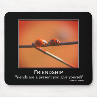 Tapis De Souris Citation d'amitié Ladybugs Inspiration