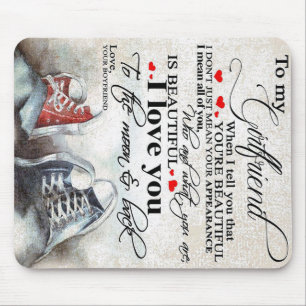 Tapis De Souris Citation d'amour pour amie   Jovely Couple Cadeau