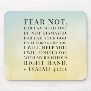 Tapis De Souris Citation de bible de 41:10 d'Isaïe