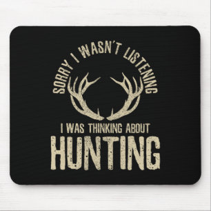 Tapis De Souris Citation De Chasse Drôle Dit Deer Venison Elk Hunt