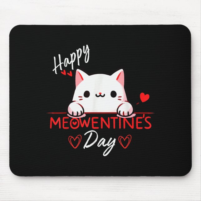 Tapis De Souris Citation de Kitty pour la Saint-Valentin pour les  (Devant)