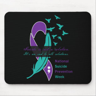 Tapis De Souris Citation de la Semaine nationale de prévention du