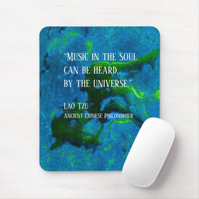 Tapis De Souris Citation de Lao Tzu (Avec souris)