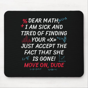 Tapis De Souris Citation de maths drôle Cher maths passe à autre c