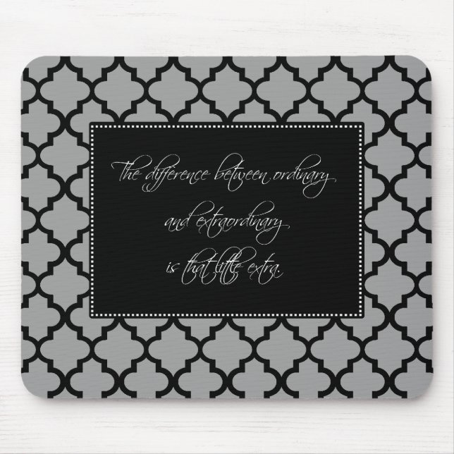Tapis De Souris Citation de motivation moderne Mousepad (Devant)