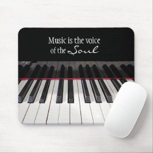 Tapis De Souris Citation de musique sur clavier de piano