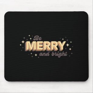 Tapis De Souris Citation de Noël : Soyez Joyeux et Lumineux Texte