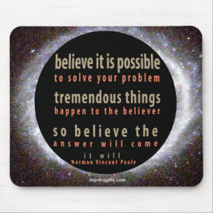 Tapis De Souris Citation de Norman Vincent Peale
