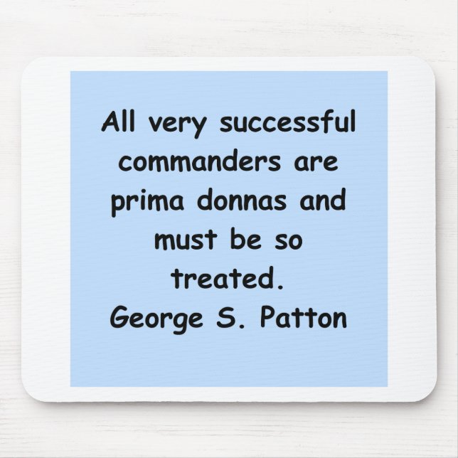 Tapis De Souris citation de patton de Georges s (Devant)