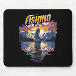 Tapis De Souris Citation de pêche amusante parfaite pour les pêche
