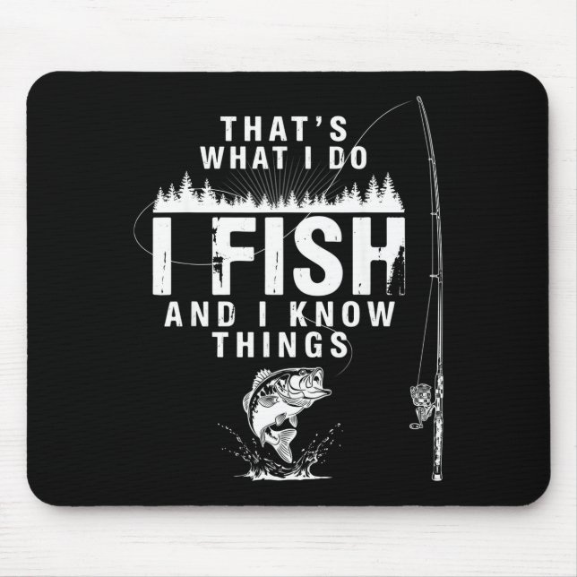 Tapis De Souris Citation de poisson drôle c'est ce que les poisson (Devant)