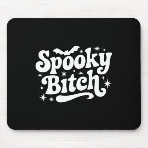 Tapis De Souris Citation De Sorcière éffrayante Retro Halloween Di