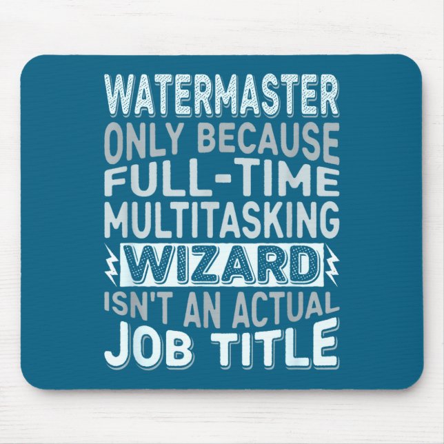 Tapis De Souris Citation de titre d'emploi de magicien - Drôle de  (Devant)