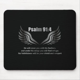 Tapis De Souris Citation de verset de la Bible chrétienne Psaume 9