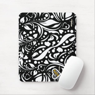 Tapis De Souris Citation de vie Pad de souris noir par la poète Ad