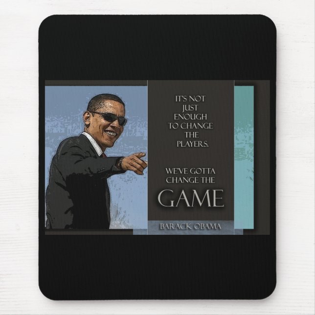 Tapis De Souris Citation d'Obama (Devant)