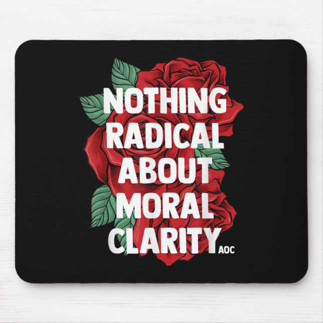 Tapis De Souris Citation D'Ocasio Cortez Dit Slogan Aoc Cadeau Lib (Devant)