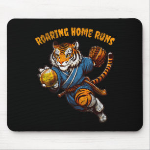 Tapis De Souris Citation drôle de balle de home run rugissant Amou