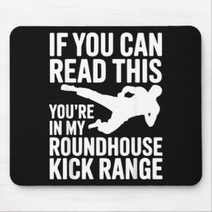 Tapis De Souris Citation drôle de Taekwondo Arts Martiaux pour