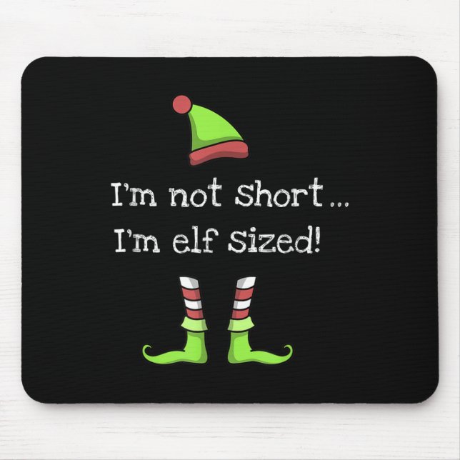 Tapis De Souris Citation Drôle Des Elfes Dit Graphisme Noël Elfes  (Devant)