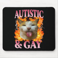 Citation drôle d'humour de chat autiste et gay Q