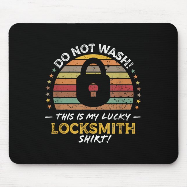Tapis De Souris Citation drôle Locksmith, Graphique Lock Picker (Devant)