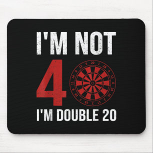 Tapis De Souris Citation Du Joueur Mens Dart Pour 40E Anniversaire