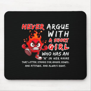 Tapis De Souris Citation En Colère Humour Mignonne Ne Jamais Argue