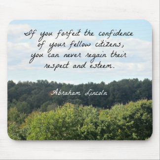 Tapis De Souris Citation en temps opportun par Abraham Lincoln