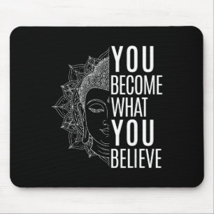 Tapis De Souris Citation inspirante de la loi d'attraction Bouddha
