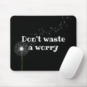 Tapis De Souris Citation Inspirante Et Dandelion