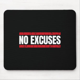 Tapis De Souris Citation Inspirante Sans Excuses Salle de Sport M