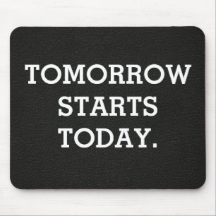 Tapis De Souris Citation inspirante sur la texture du cuir